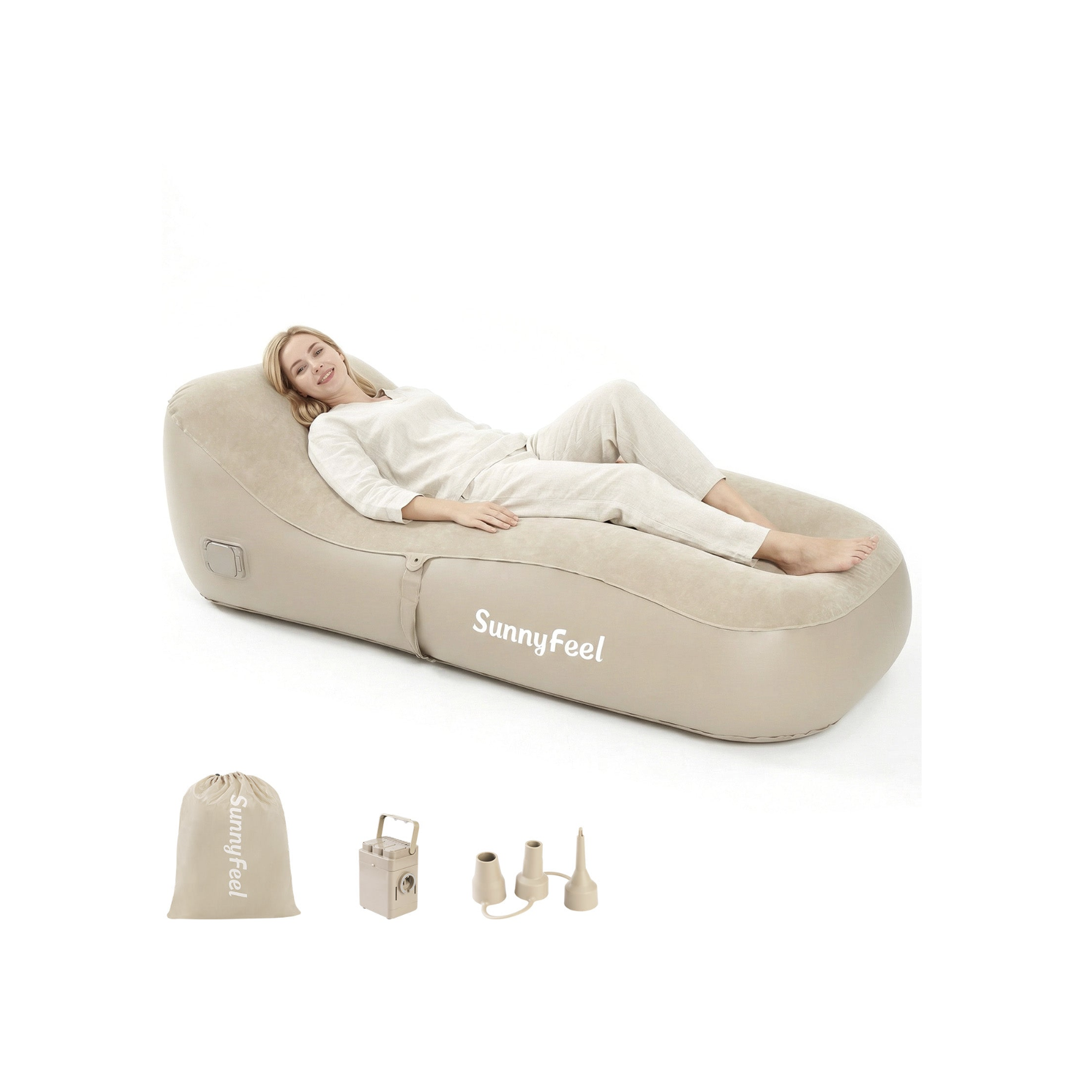 SUNNYFEEL Inflatable Single Camping Sofa