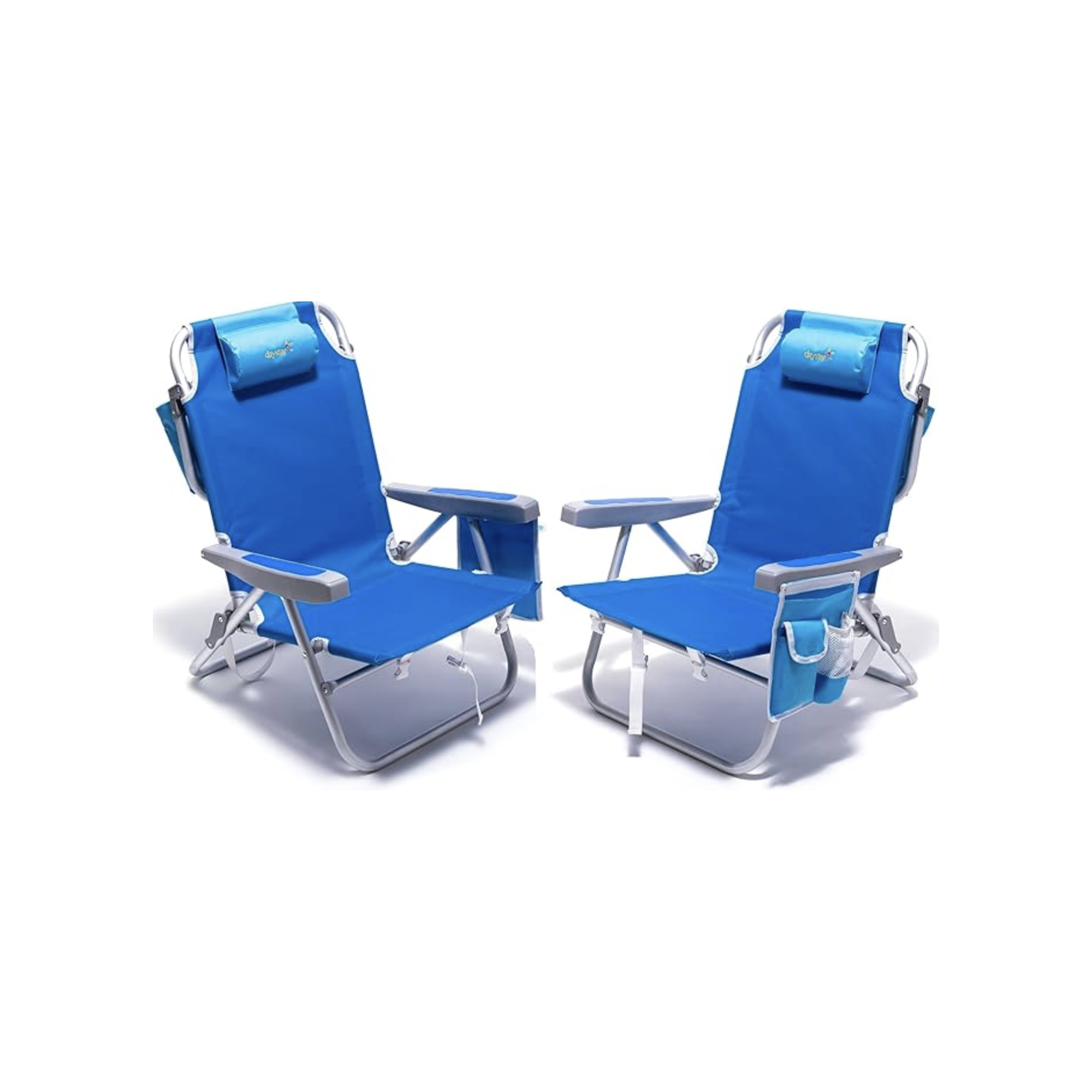 SUNNYFEEL Low Beach Chair with Cooler Bag