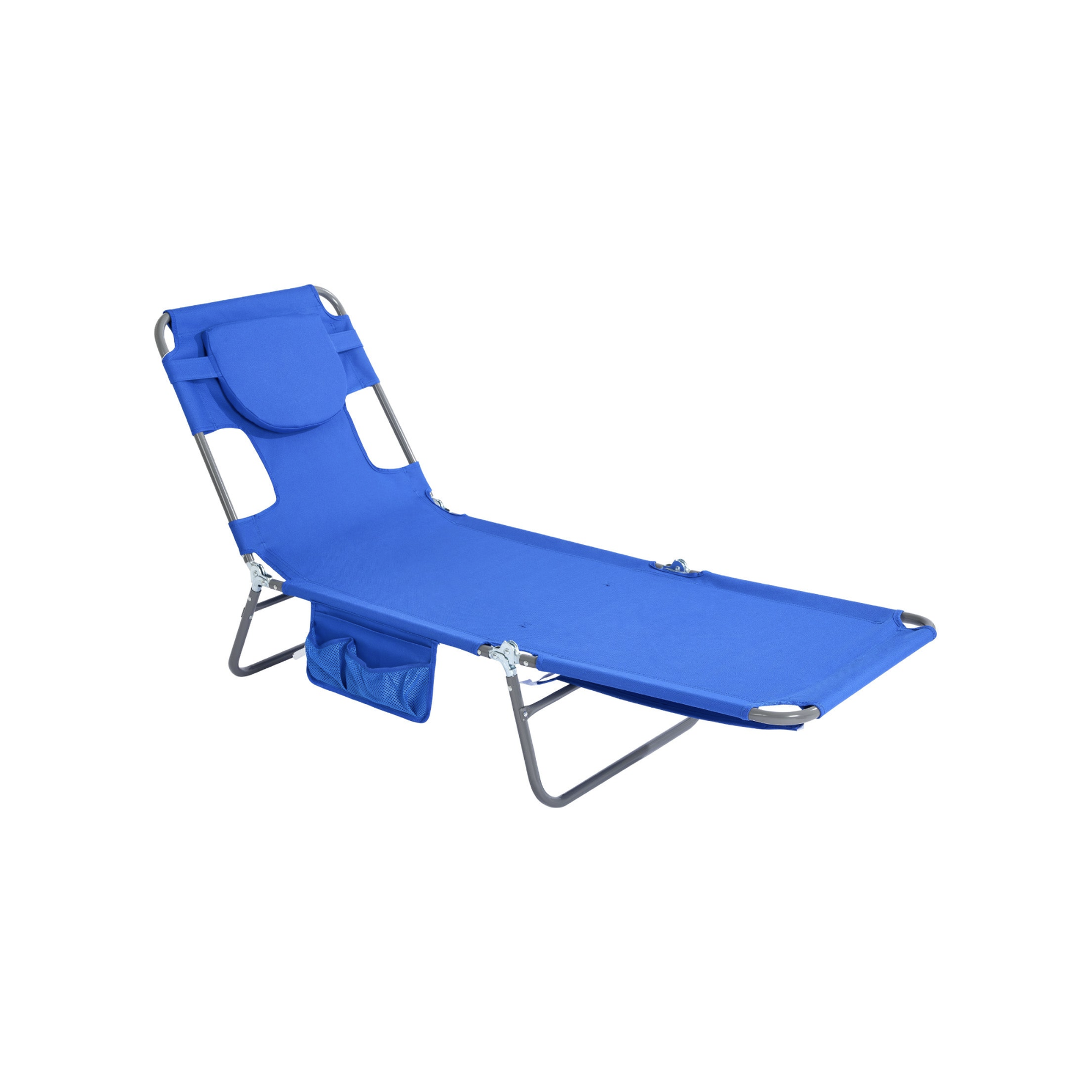 SunnyFeel Face-Down Tanning Beach Chair | Lay-Flat Lounge Chair with Face Hole