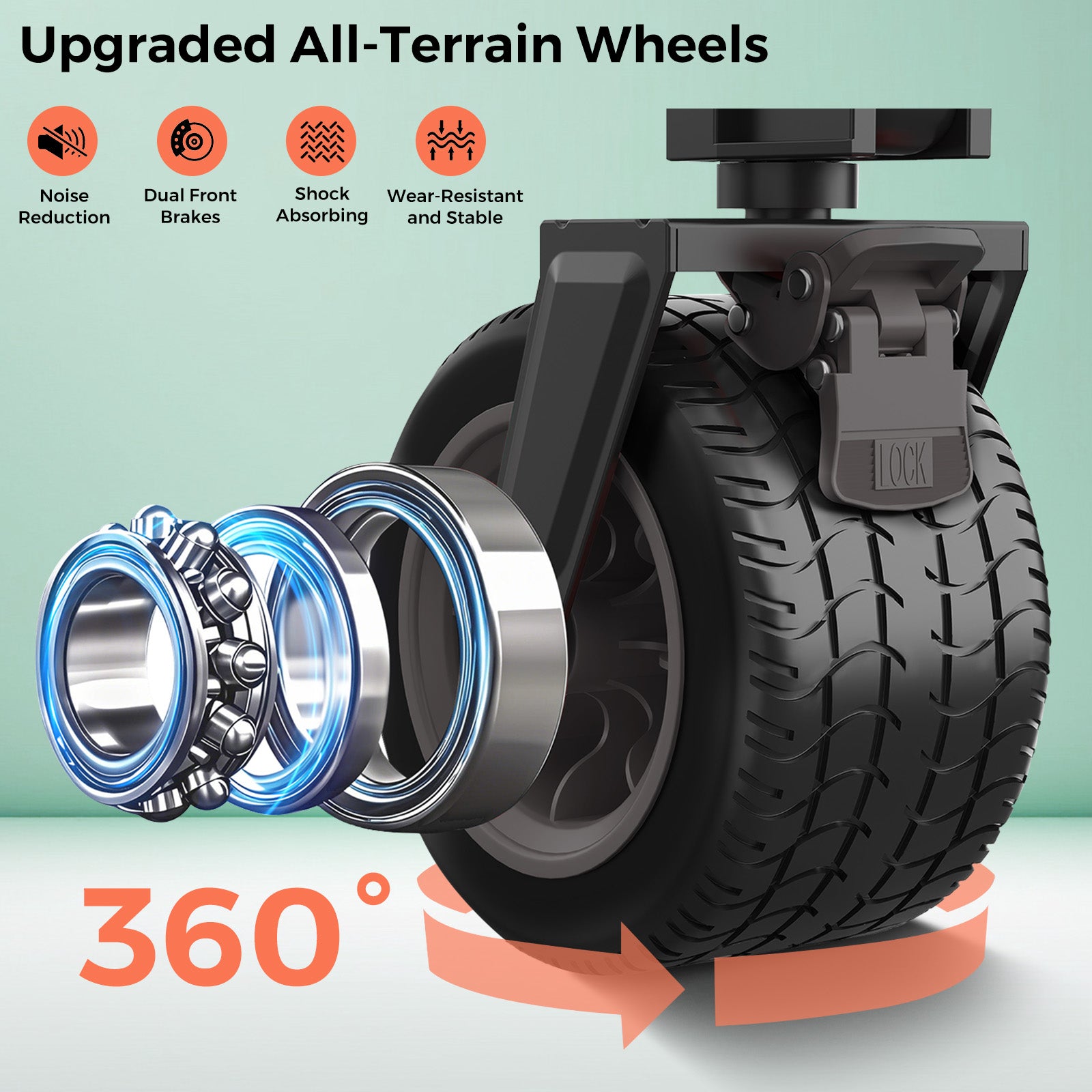 SUNNYFEEL Extra-High Capacity Folding Wagon, 550lb Heavy-Duty Utility Cart with Tailgate