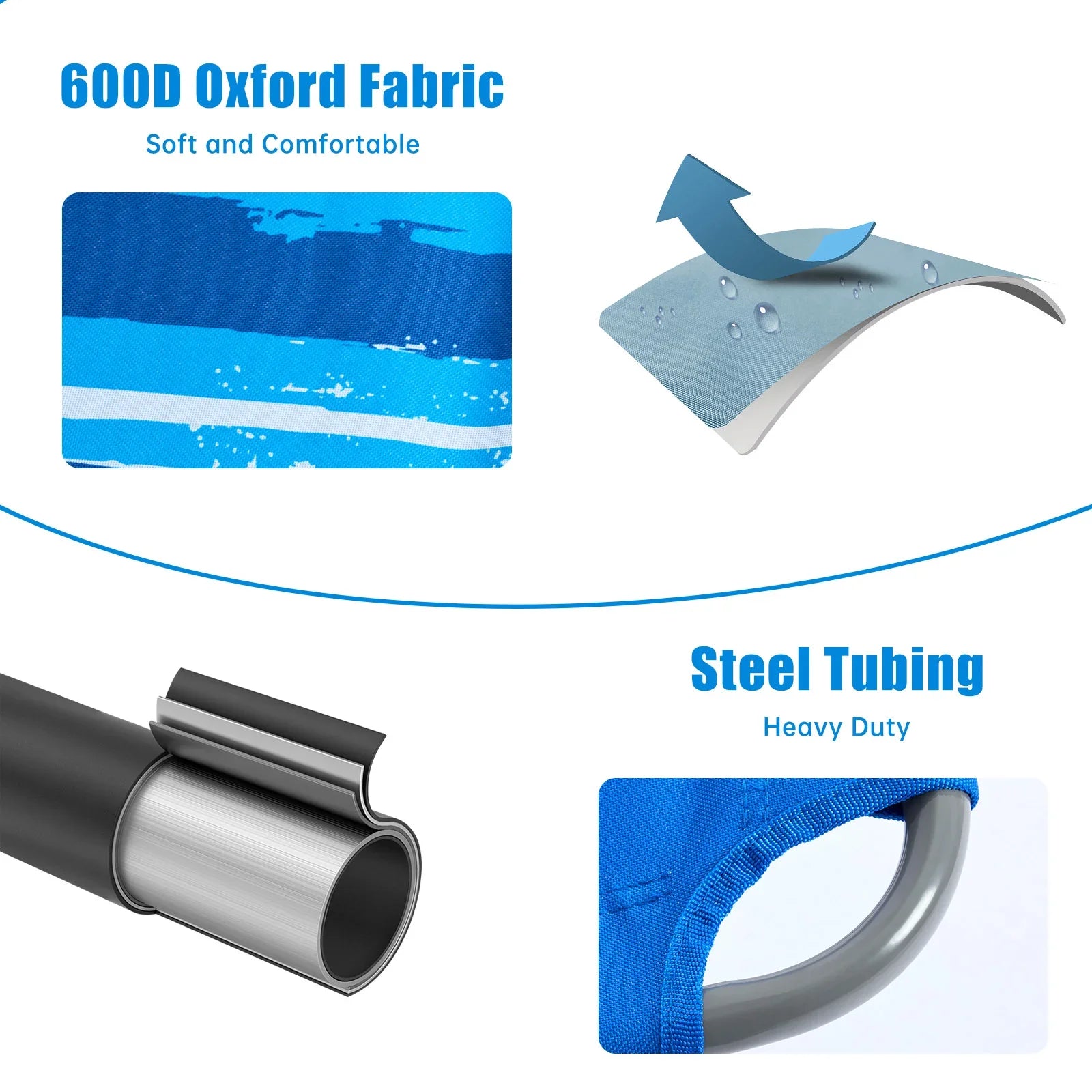 SUNNYFEEL Face Down Tanning Beach Chair with Face Hole