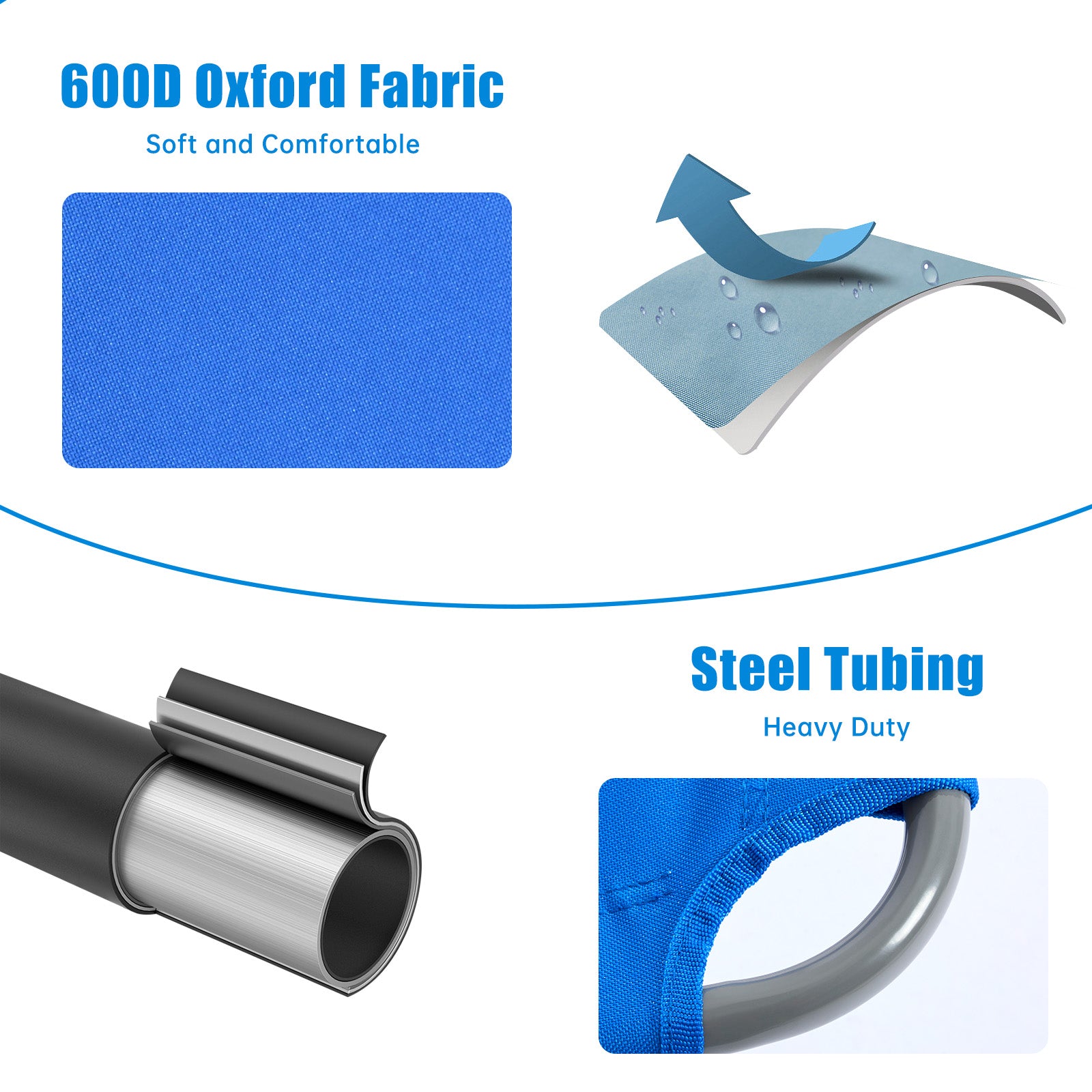 SunnyFeel Face-Down Tanning Beach Chair | Lay-Flat Lounge Chair with Face Hole