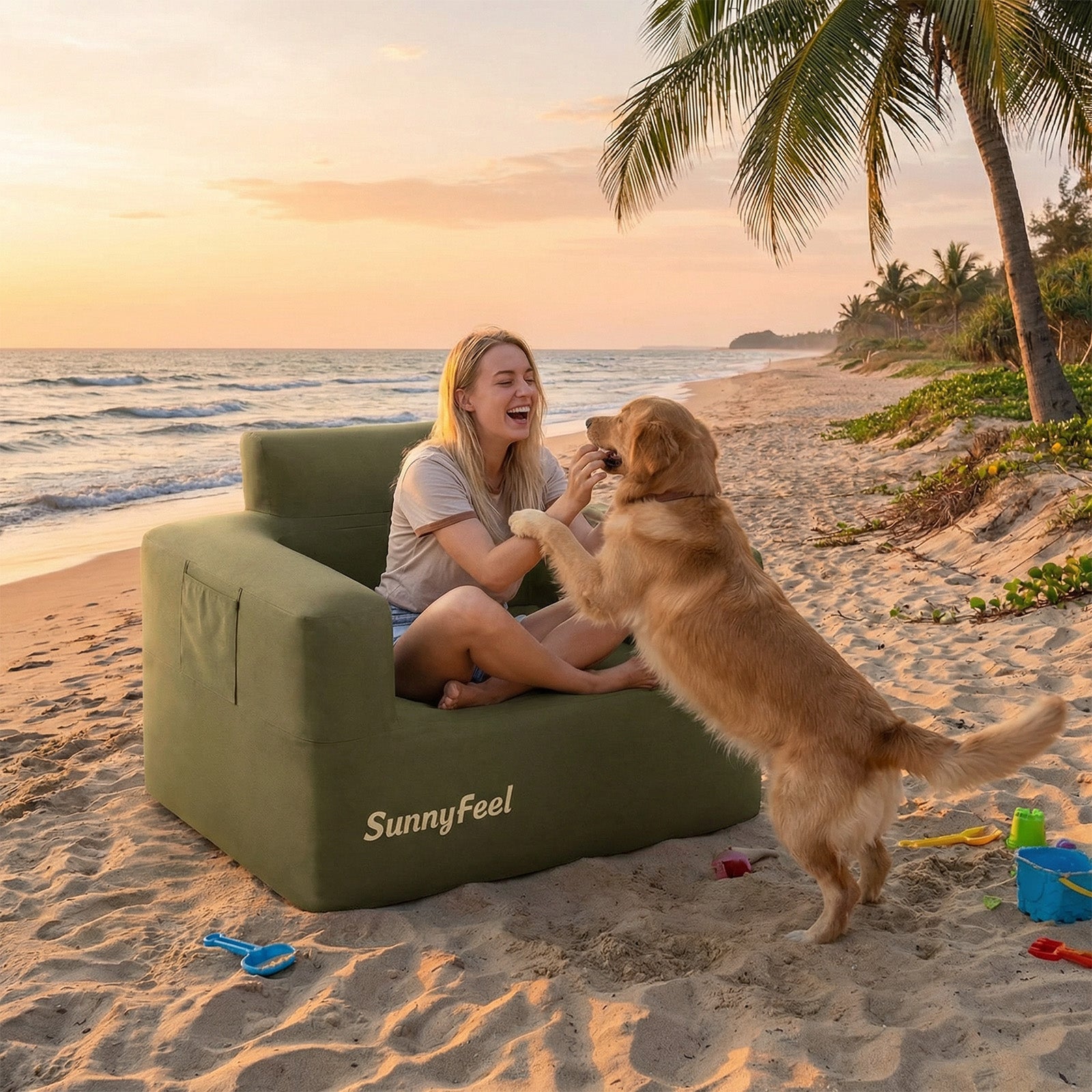 SUNNYFEEL Inflatable Single Sofa
