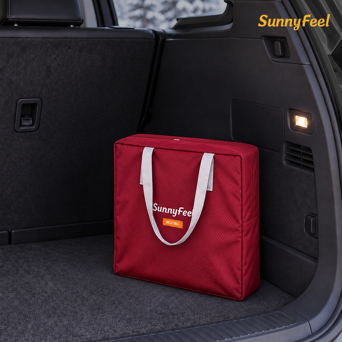 SUNNYFEEL Heating Folding Camping Director Chair with Side Table