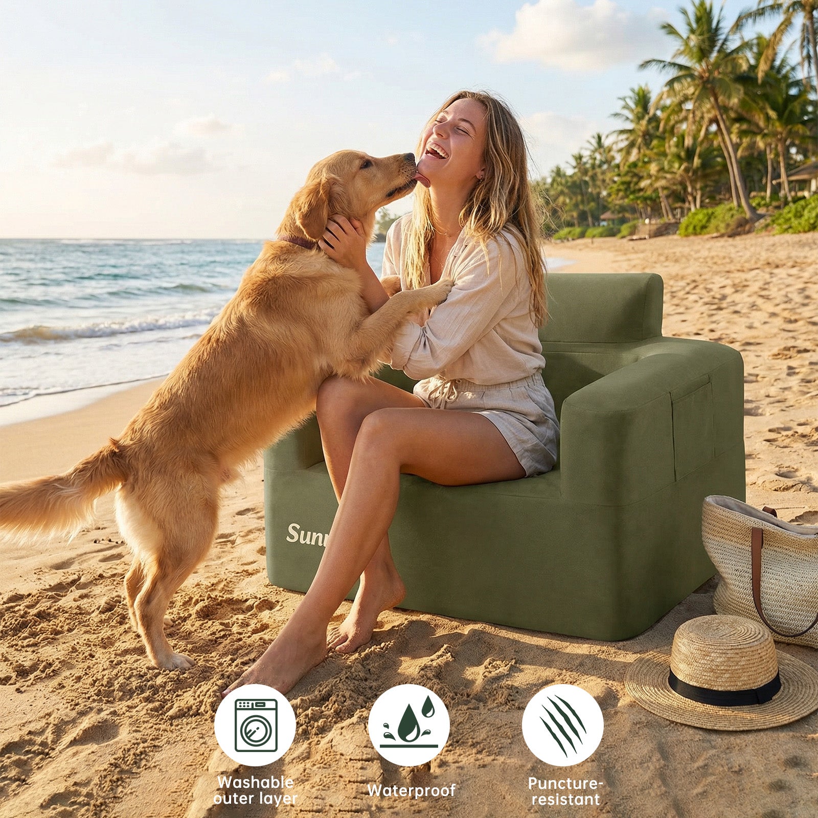 SUNNYFEEL Inflatable Single Sofa