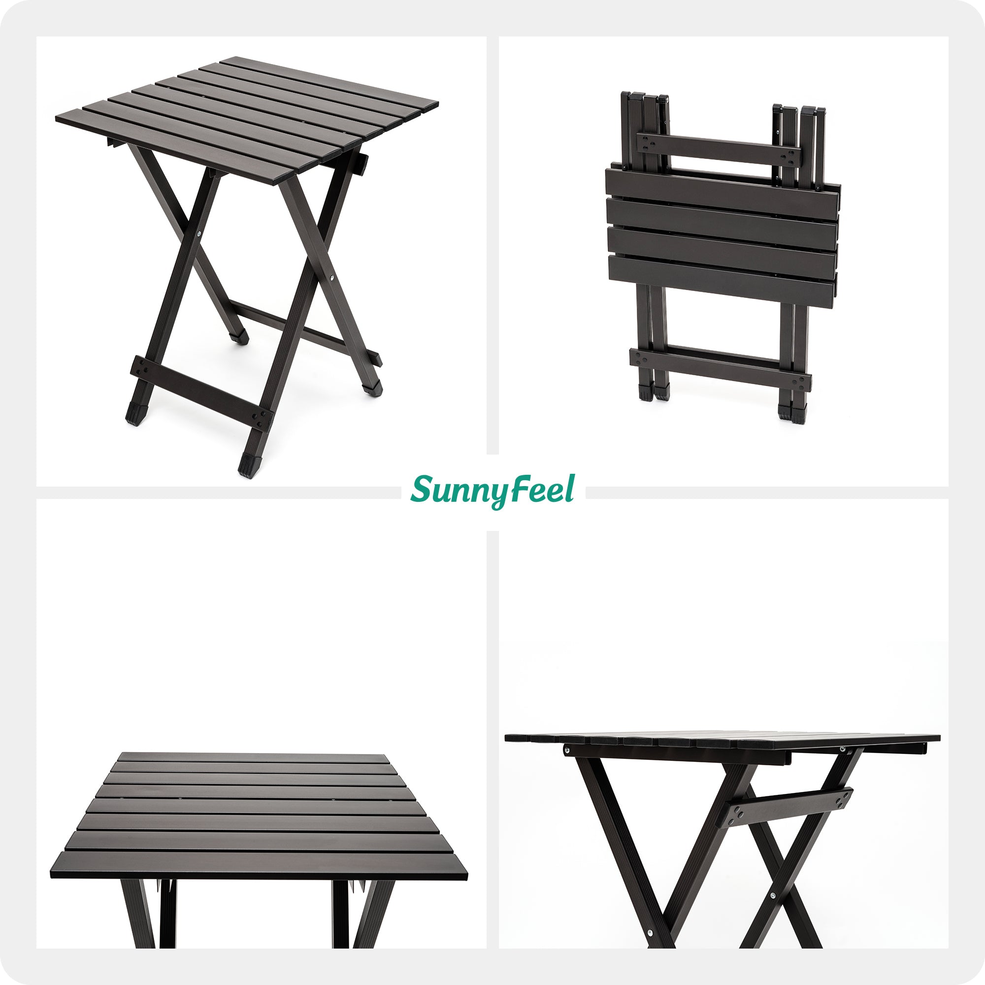 SUNNYFEEL Folding Aluminum Camping Table
