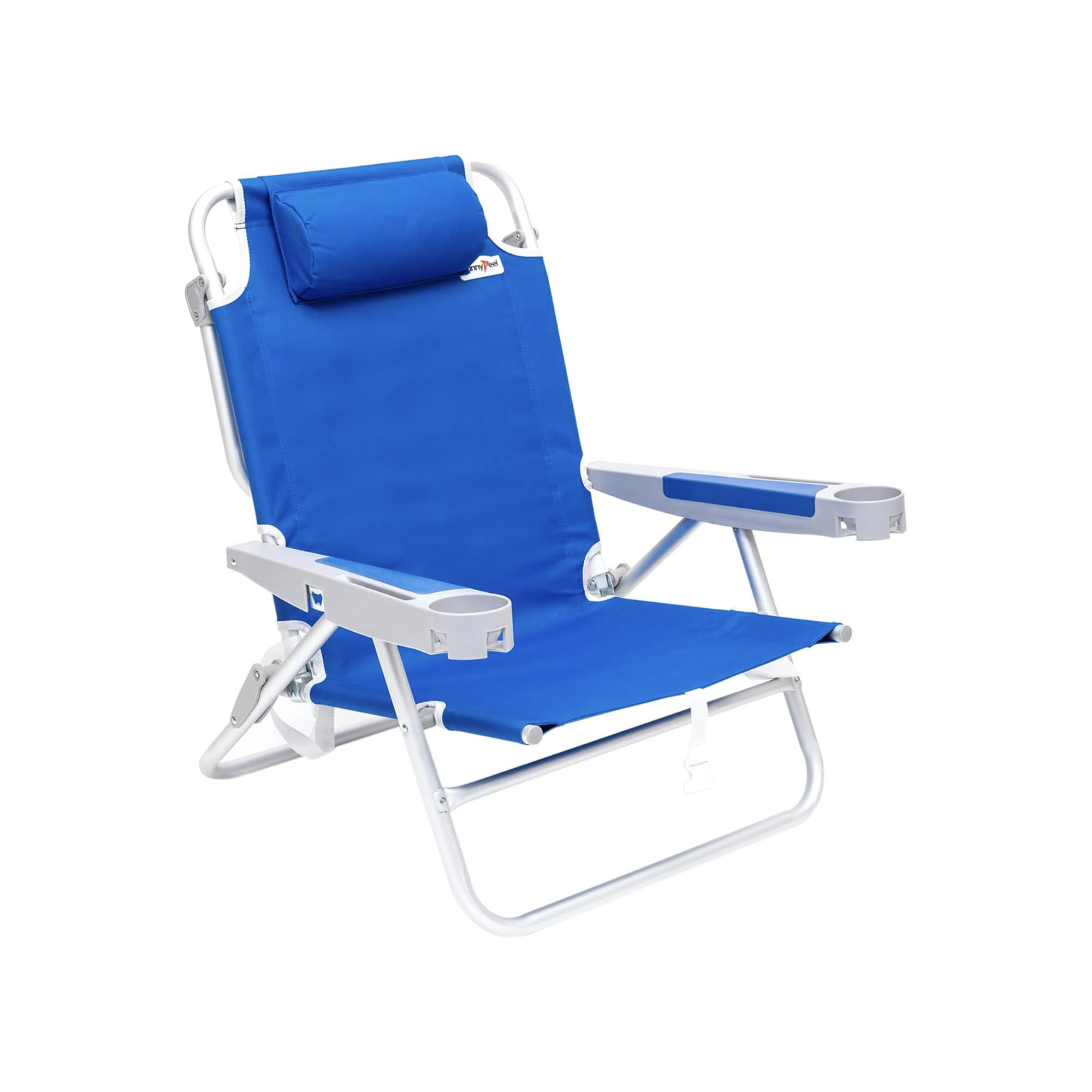 SUNNYFEEL Low Beach Chair with Cooler Bag