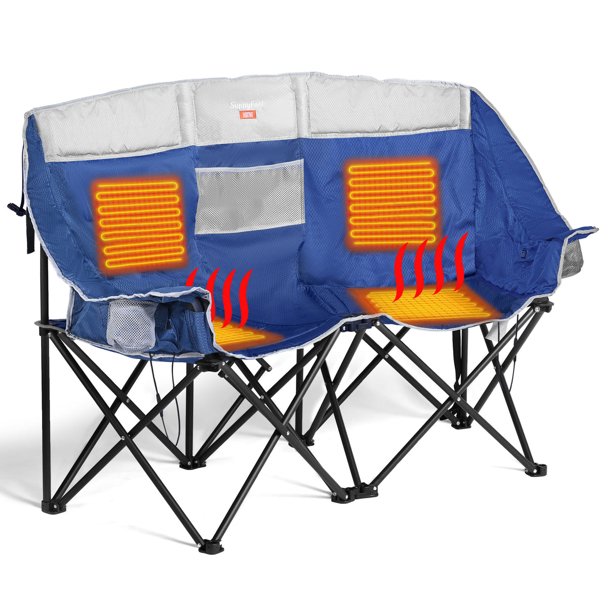 SUNNYFEEL Heavy Duty Loveseat Camping Chair