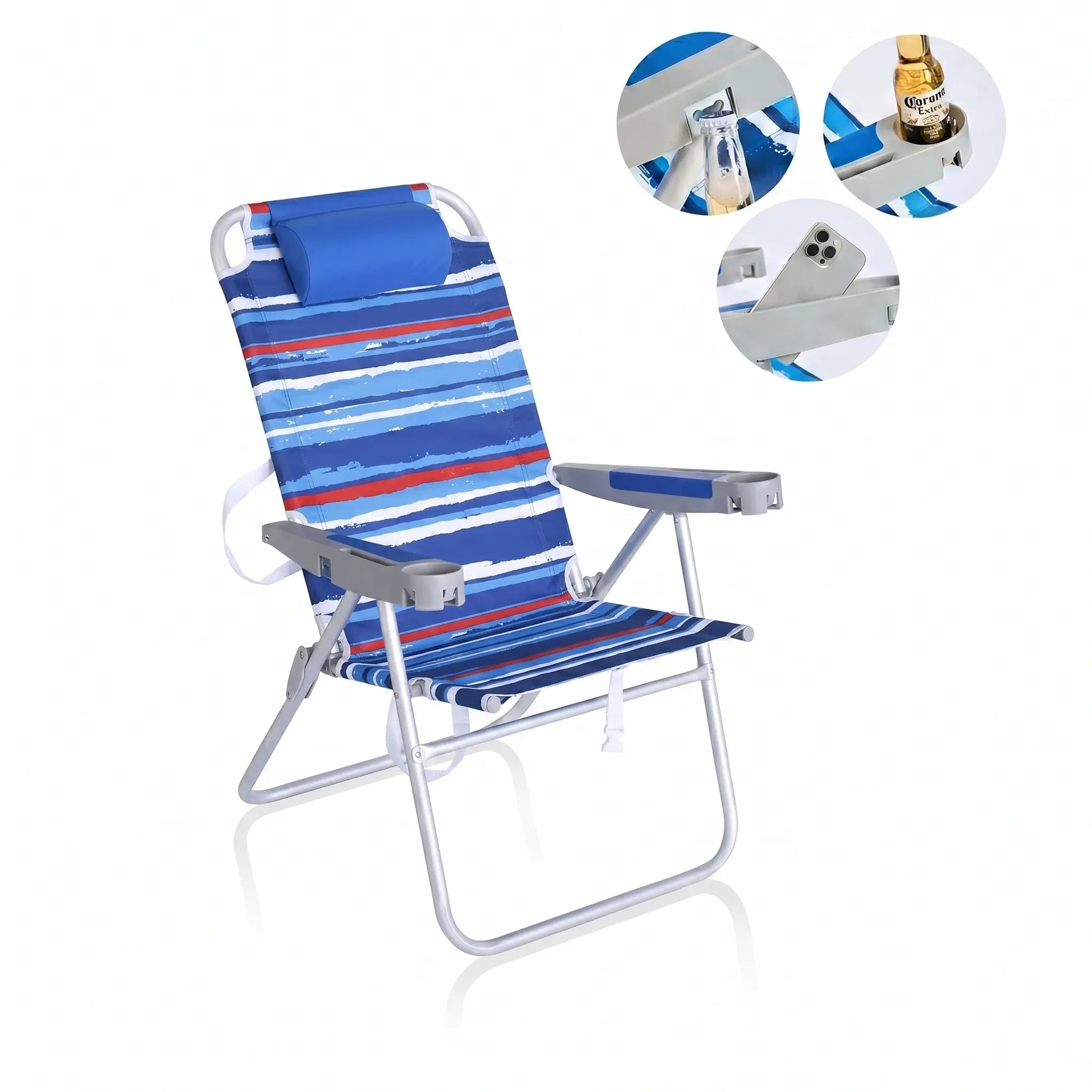 SUNNYFEEL High Back Lounge Chair with Cup Holder