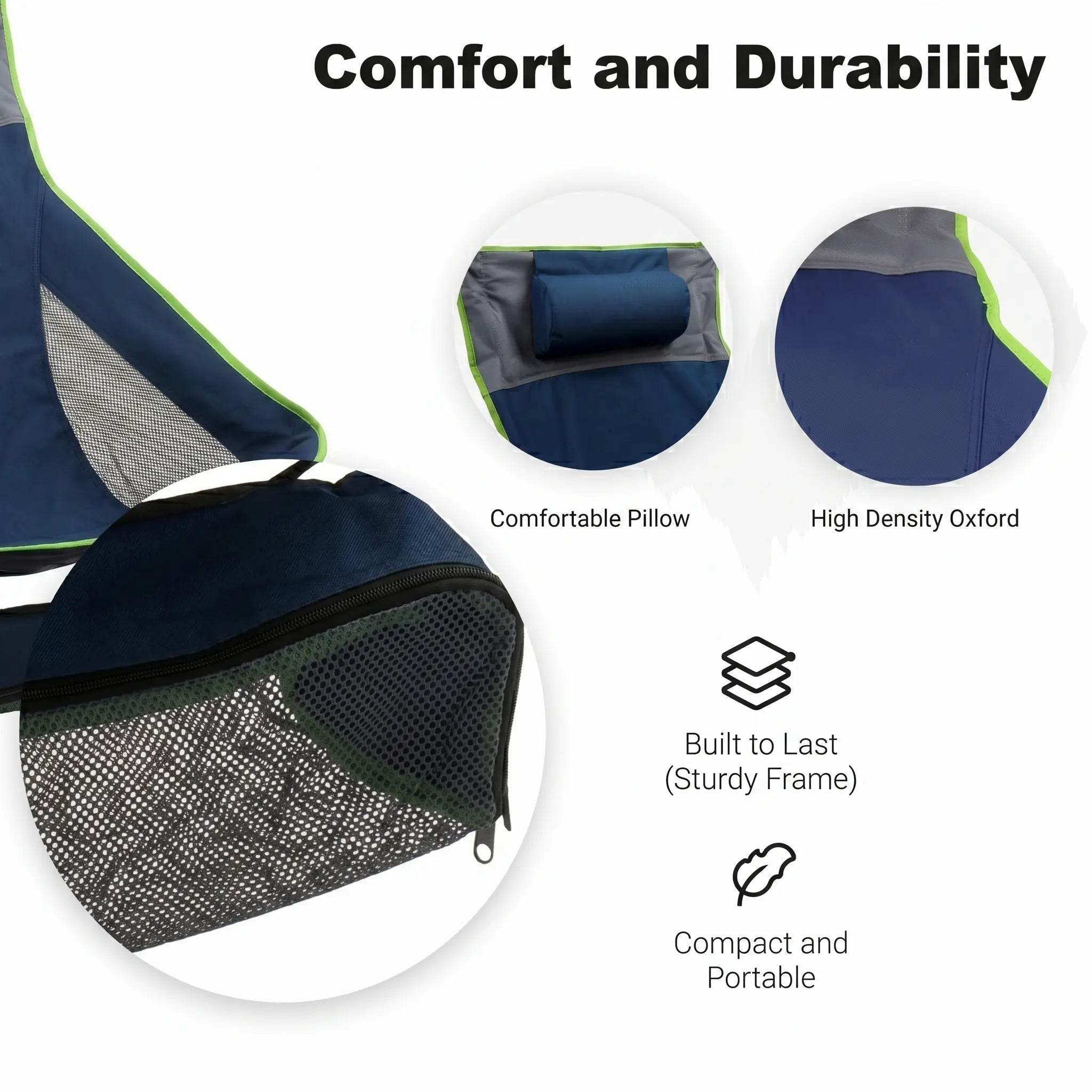 SUNNYFEEL Ultralight Compact High-Back Camping Chair