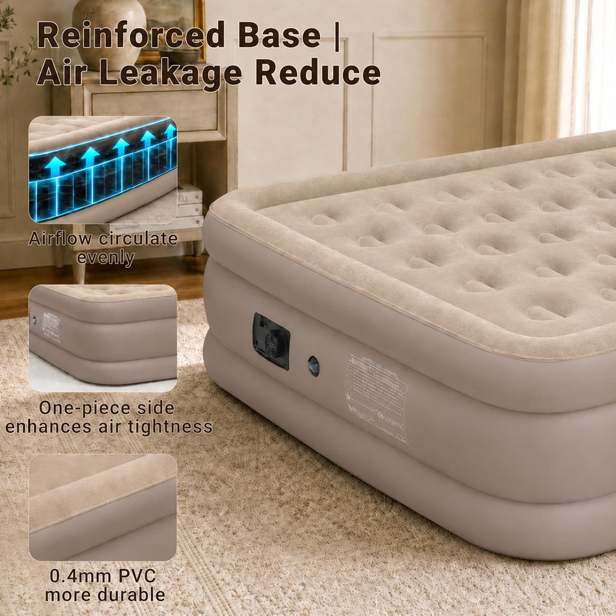 SUNNYFEEL Air Mattress with Built-in Pump
