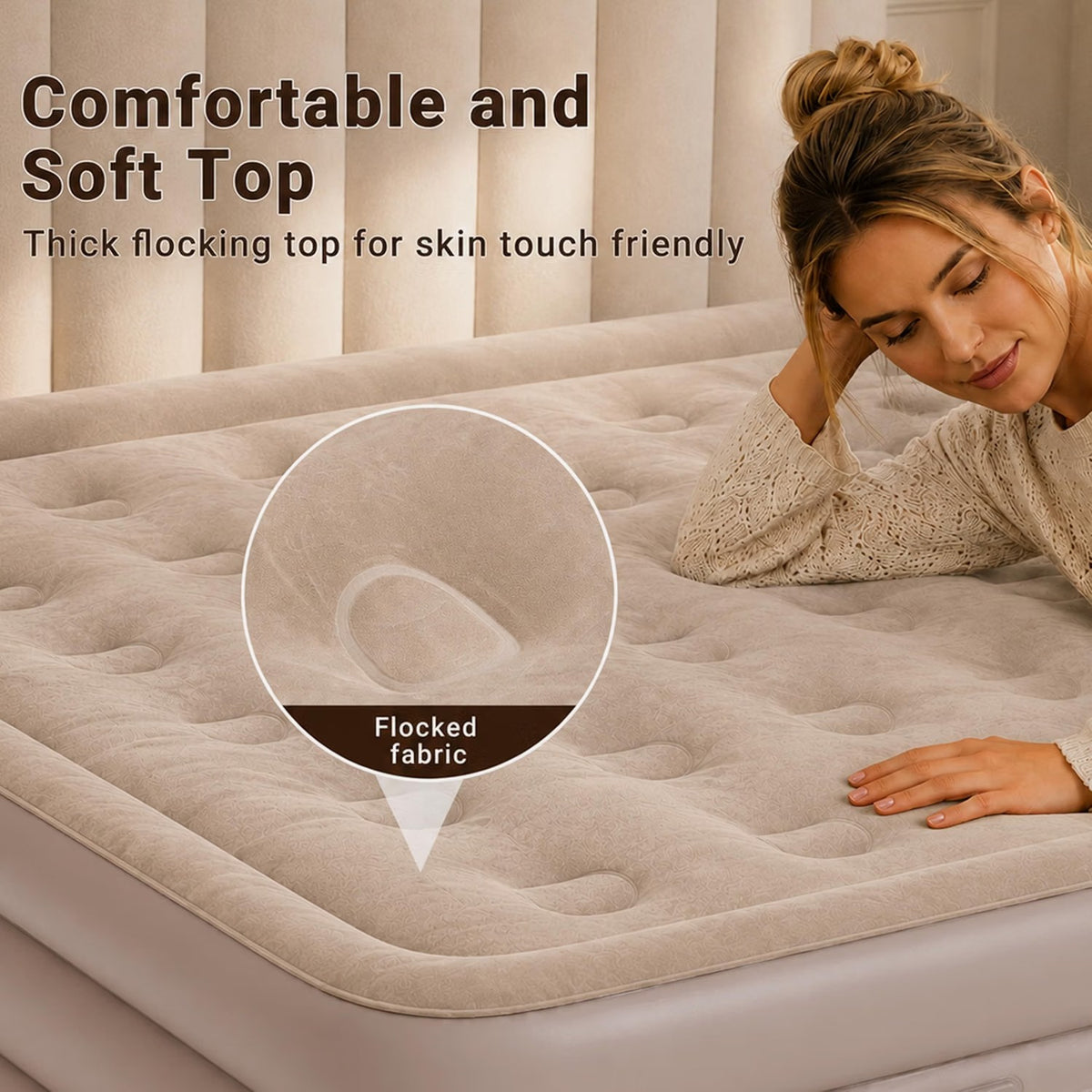 SUNNYFEEL Air Mattress with Built-in Pump