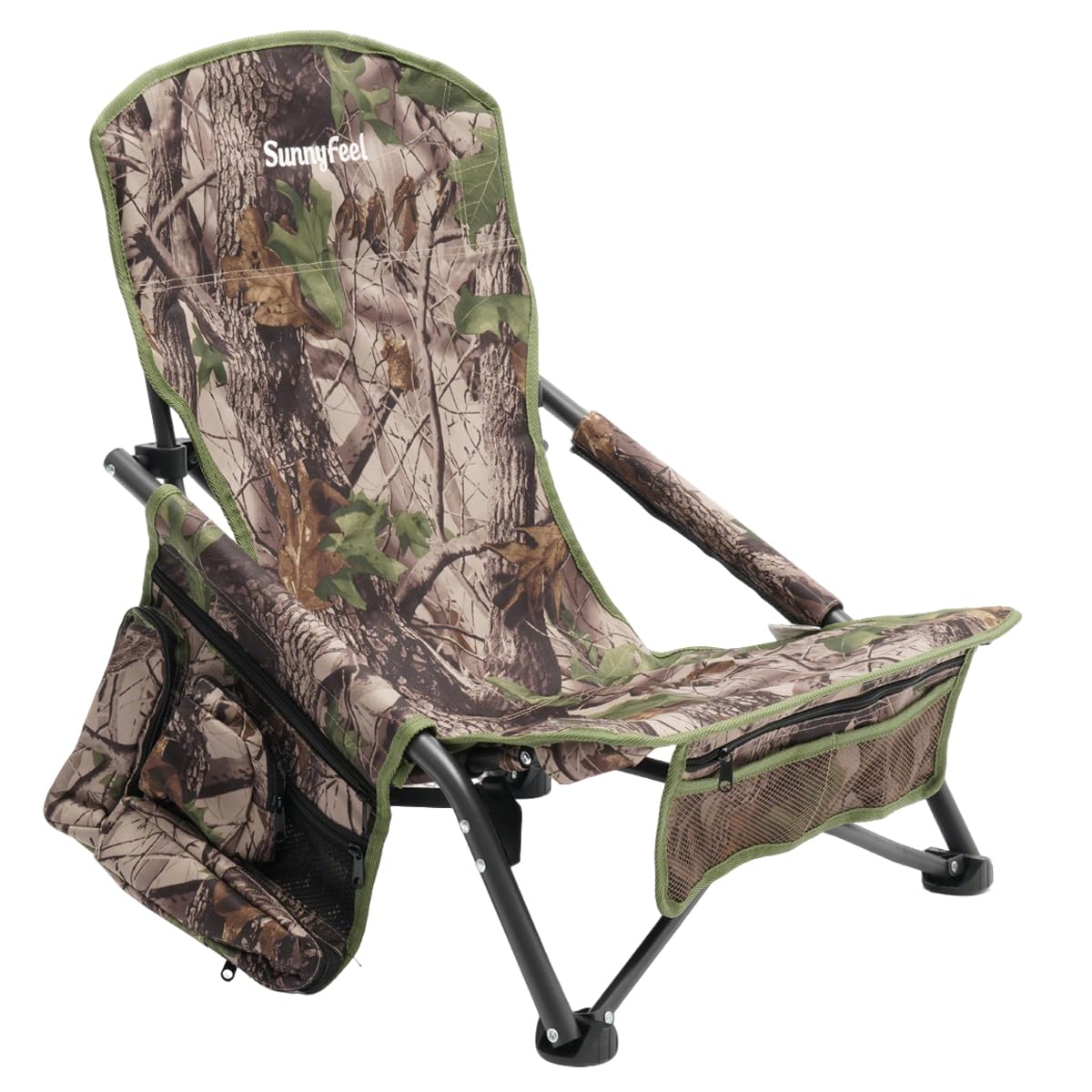 SUNNYFEEL Lightweight Mesh Camping Chair with Storage Pocket