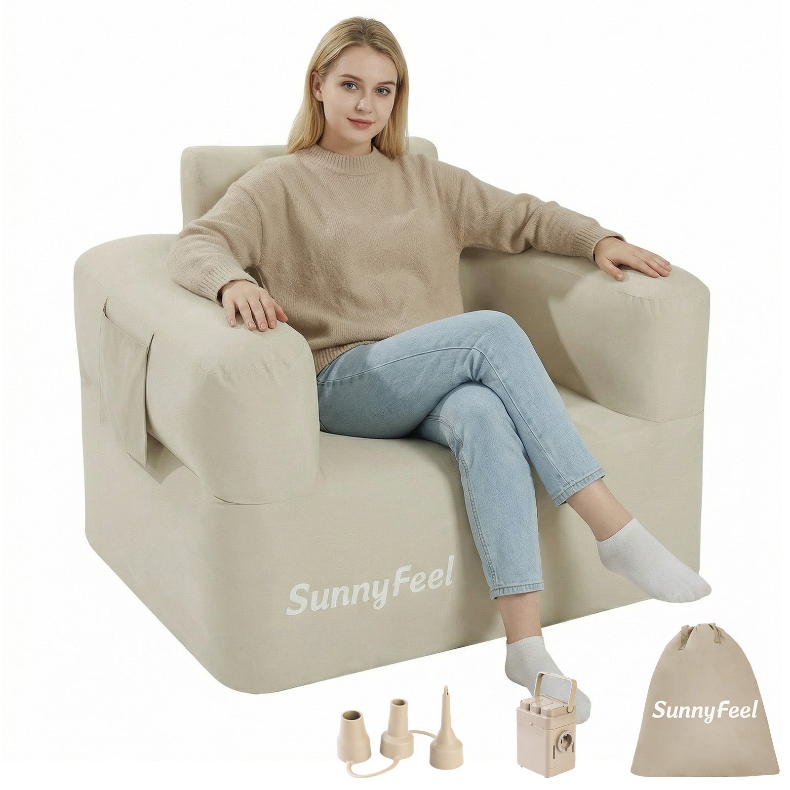 SUNNYFEEL Inflatable Single Sofa