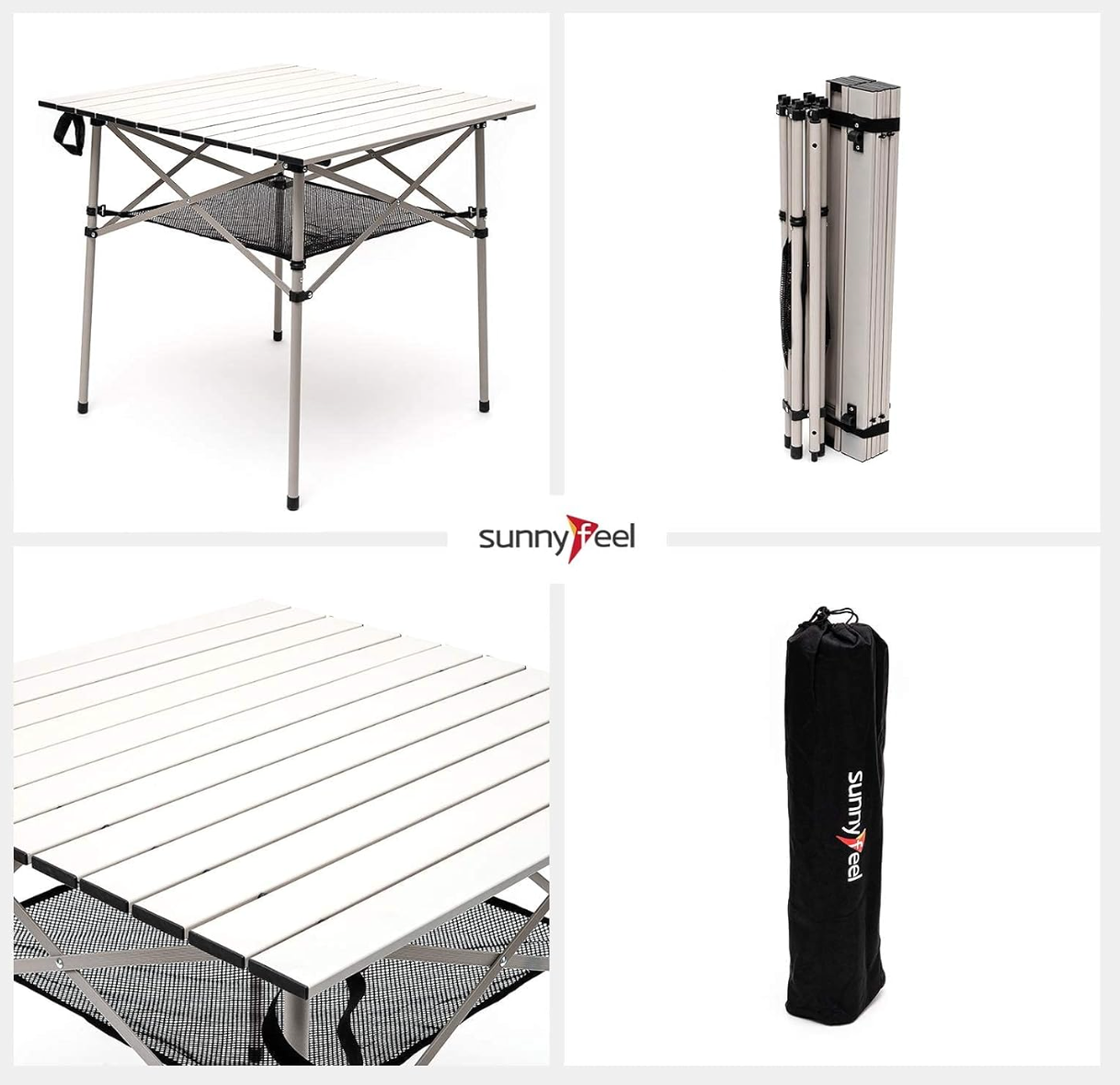 SUNNYFEEL Aluminum Folding Table