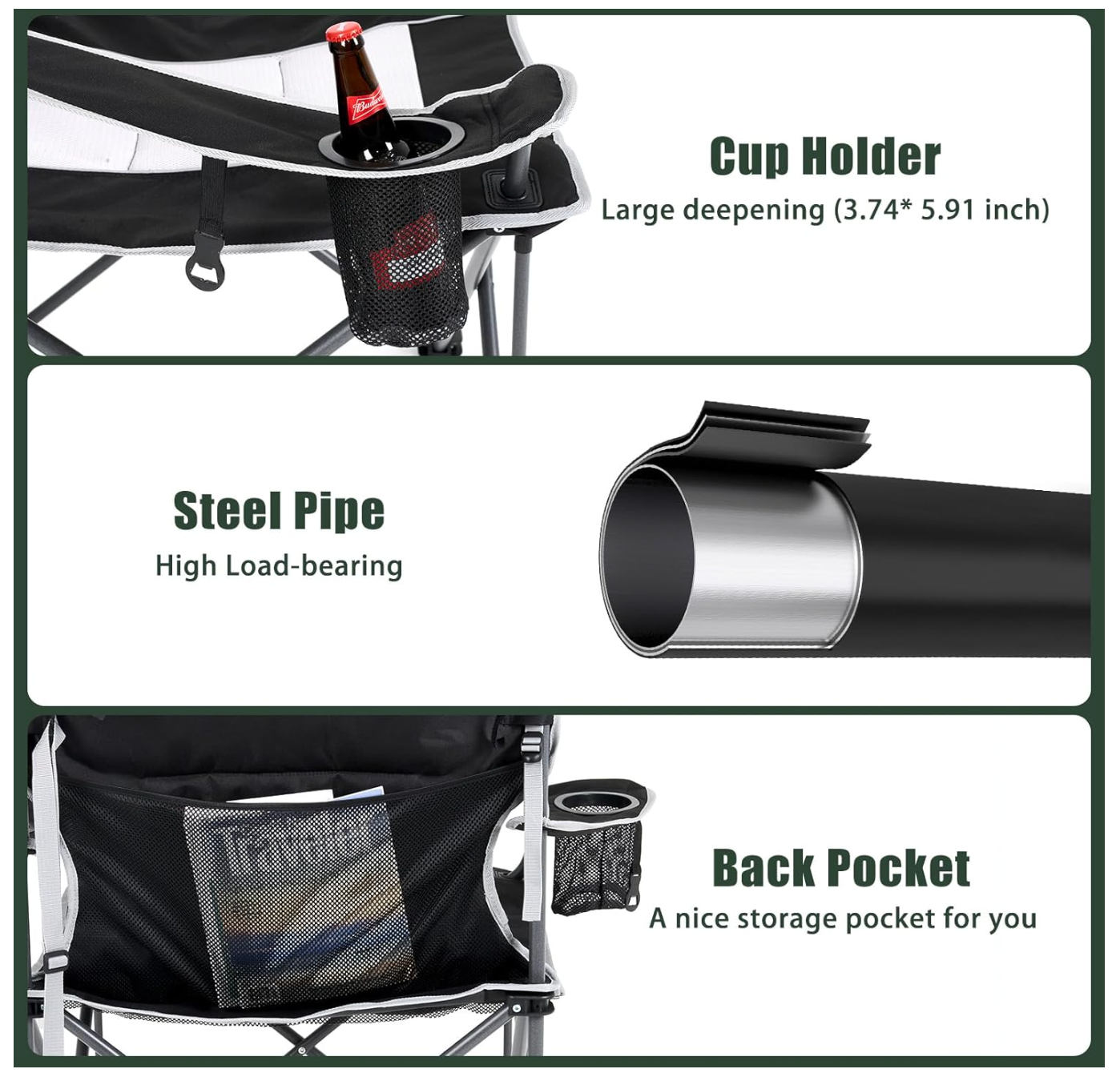 SUNNYFEEL Oversized Camping Chair