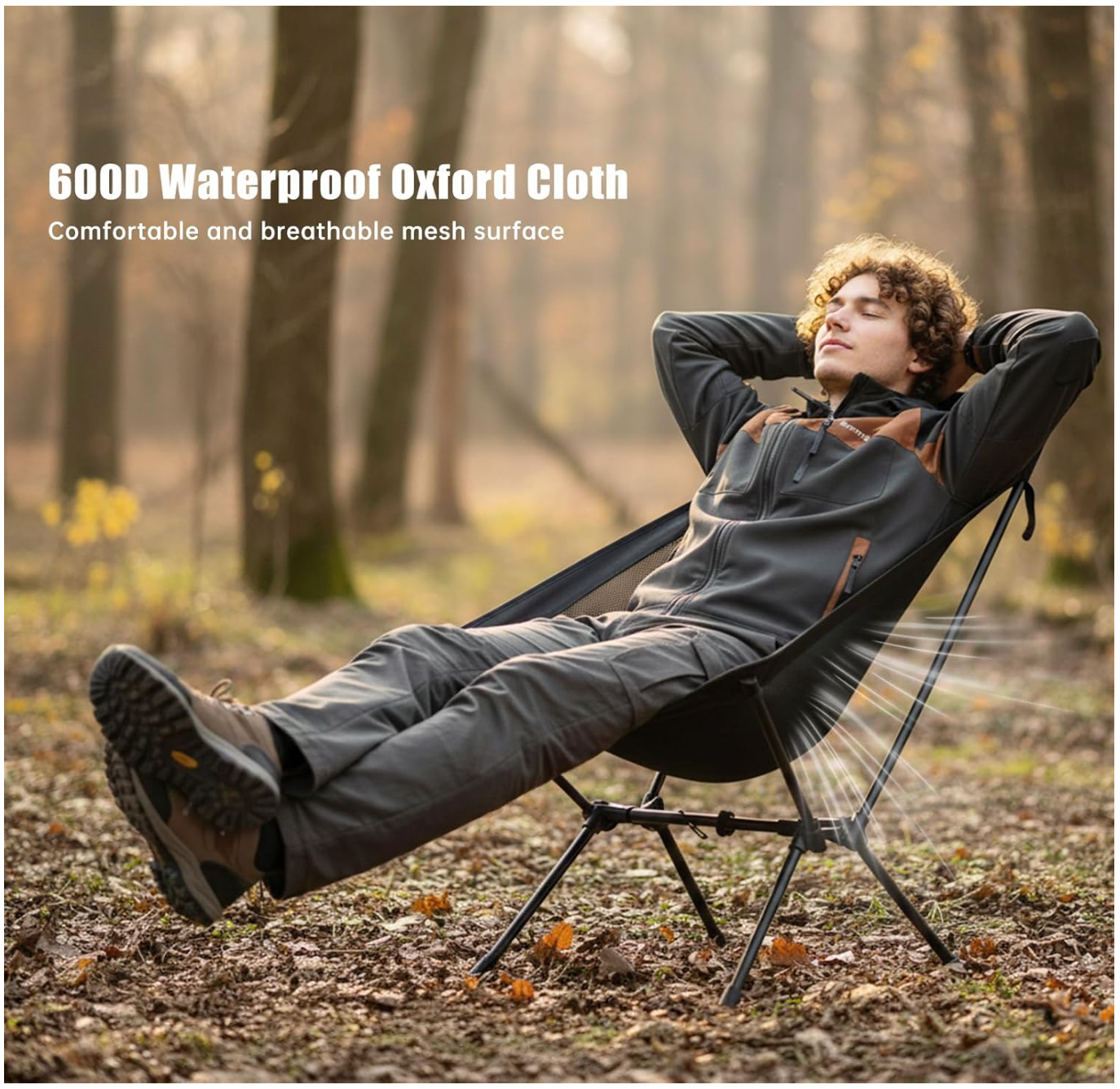 SUNNYFEEL Oversized High-Back Backpacking Chair