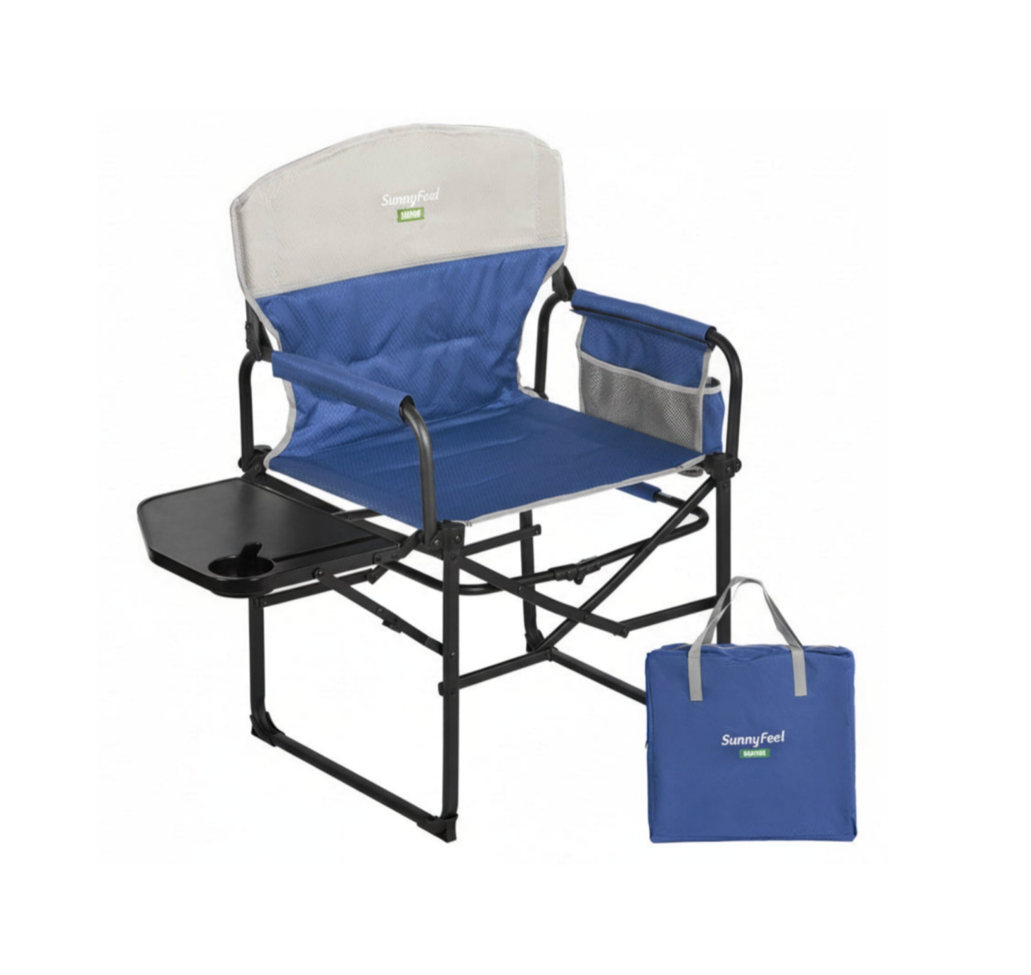 SUNNYFEEL Oversized Heavy-Duty Camping Director’s Chair with Side Table