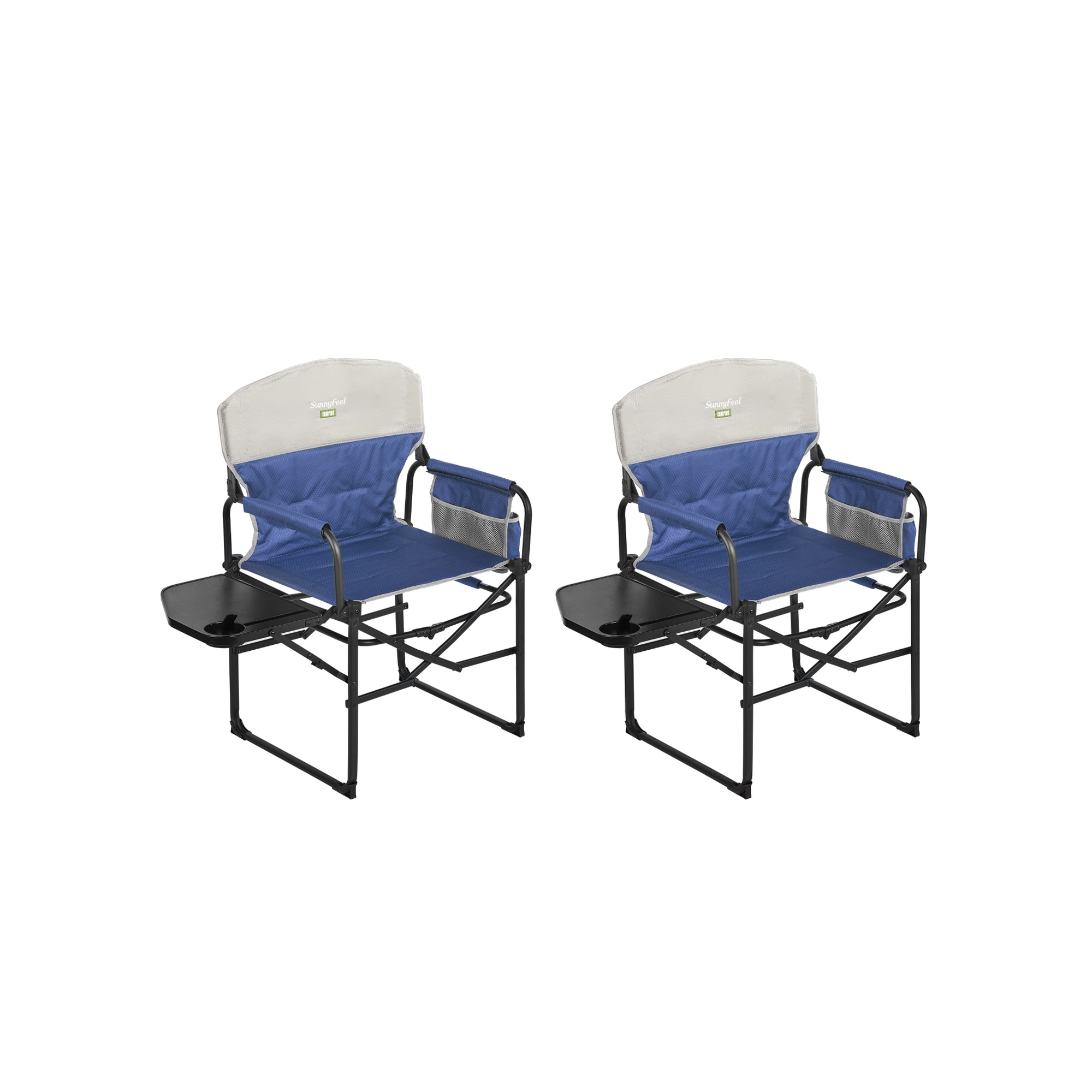 SUNNYFEEL Oversized Heavy-Duty Camping Director’s Chair with Side Table