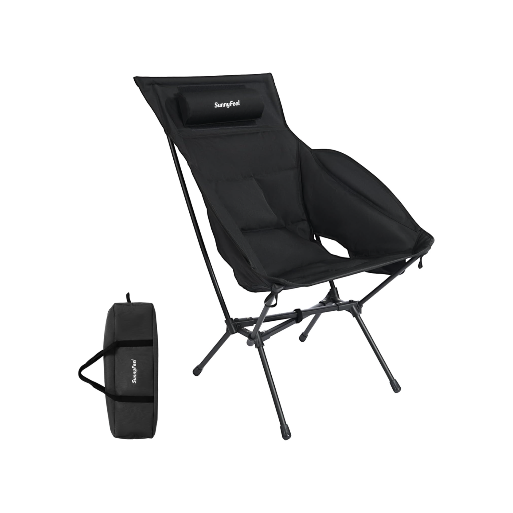 SUNNYFEEL Oversized Wider Cotton-Padded Camping Chair