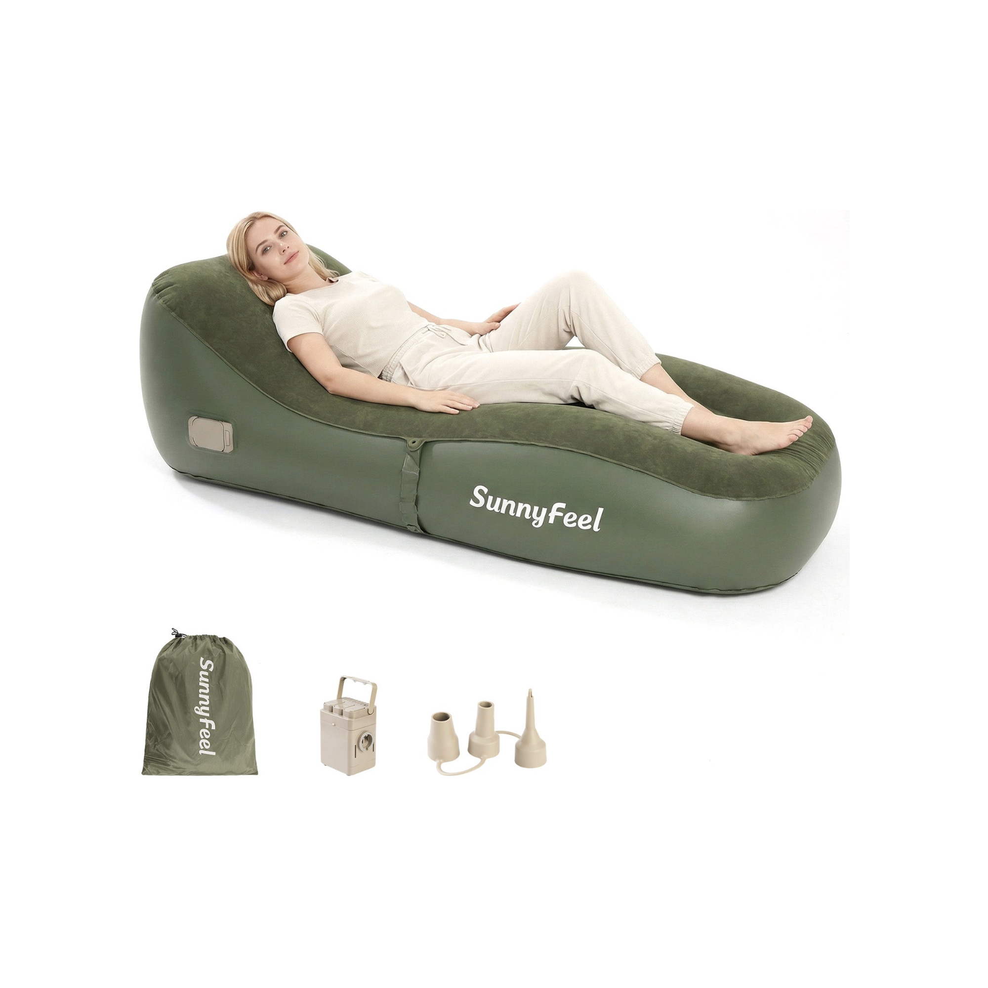 SUNNYFEEL Inflatable Single Camping Sofa