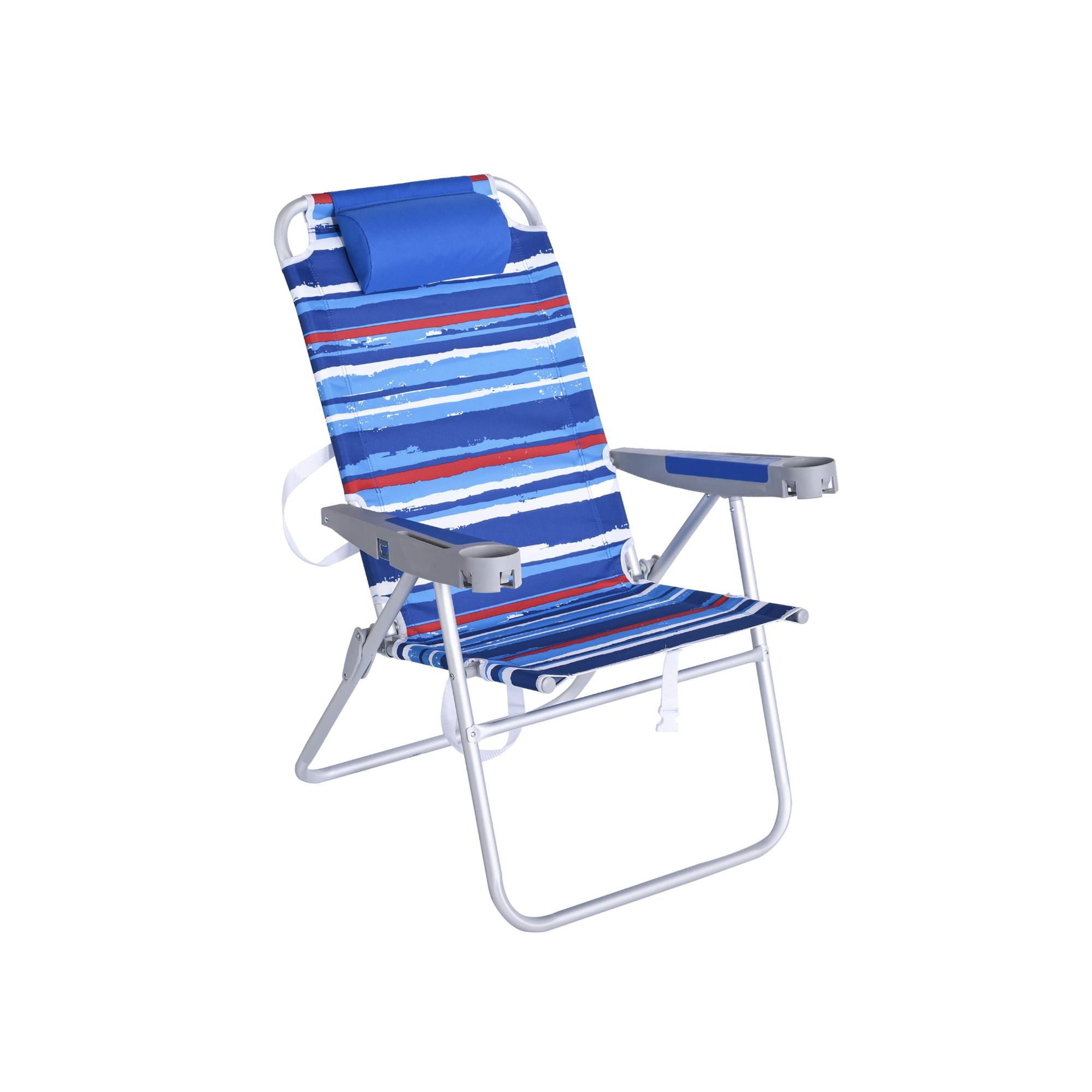 SUNNYFEEL Low Beach Chair with Cooler Bag
