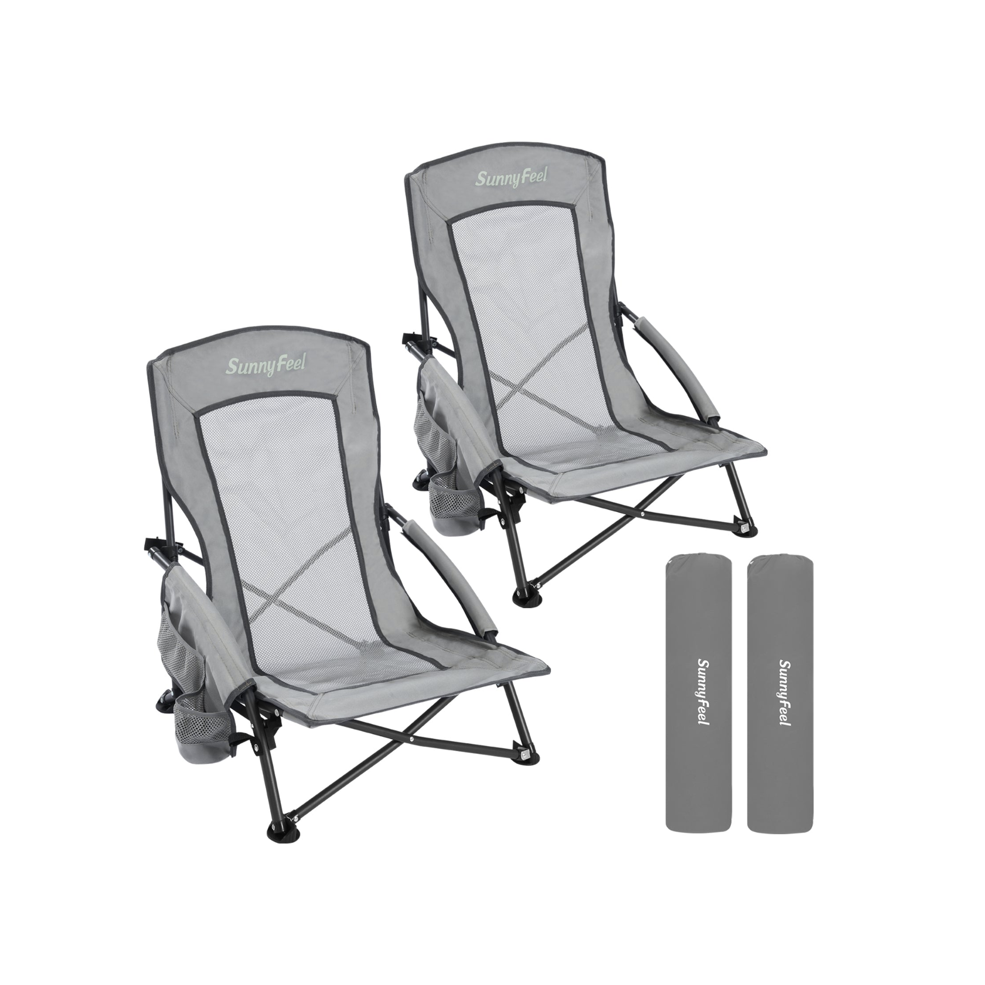 SUNNYFEEL Low Folding Camping Chair