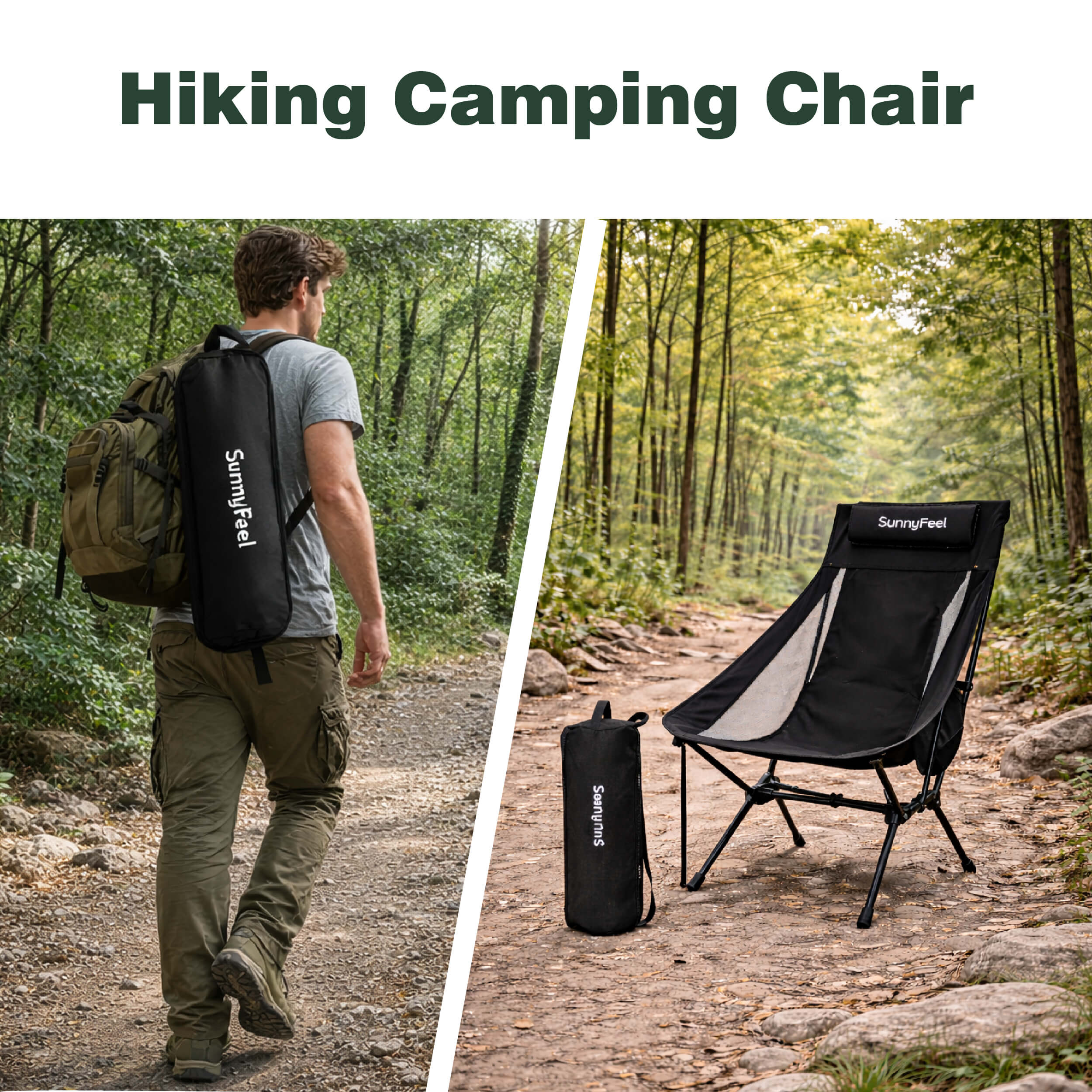 SUNNYFEEL Oversized High-Back Backpacking Chair