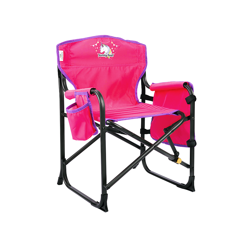 SUNNYFEEL Kids Small Folding Camping Chair with Side Pocket & Cup Sleeve