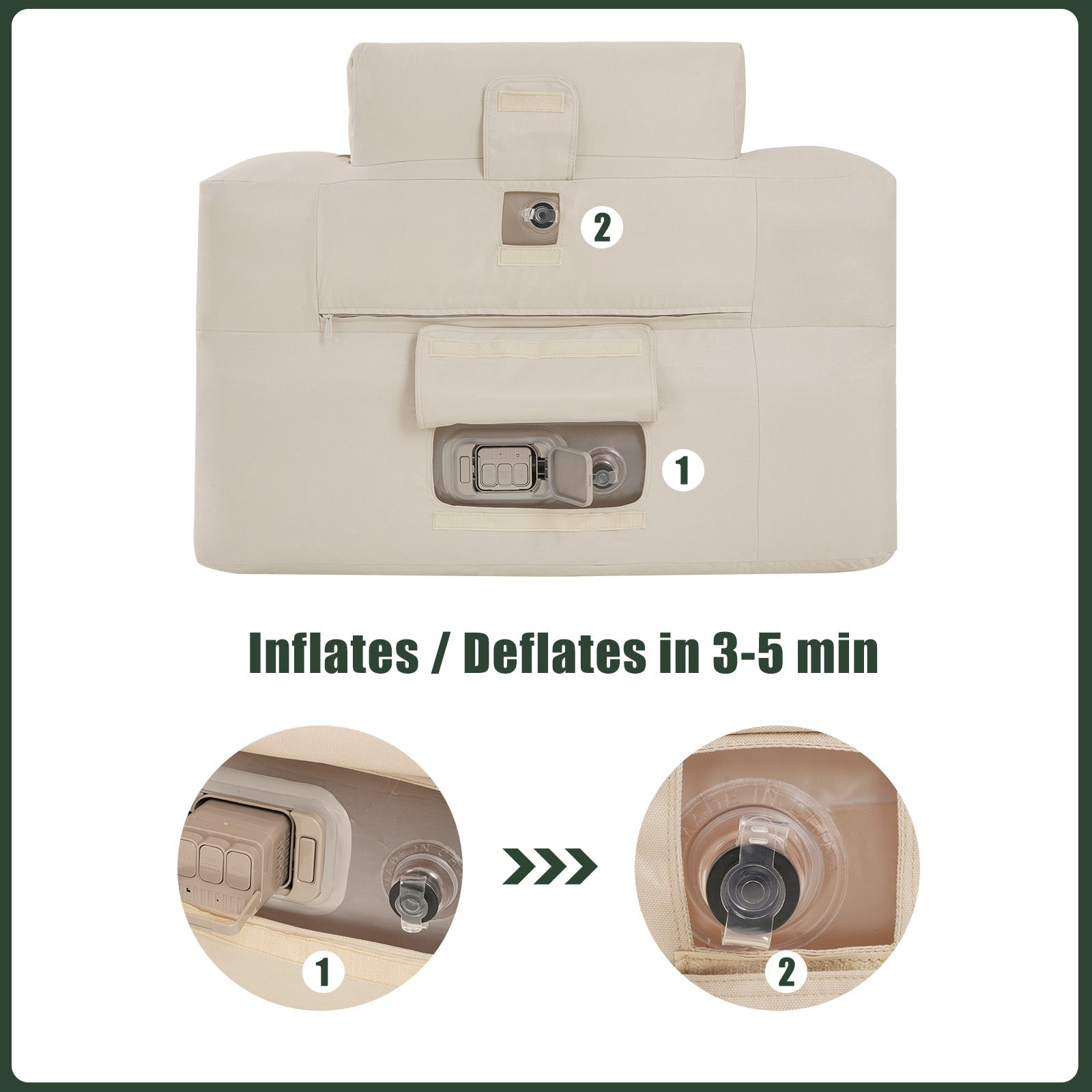 SUNNYFEEL Inflatable Single Sofa