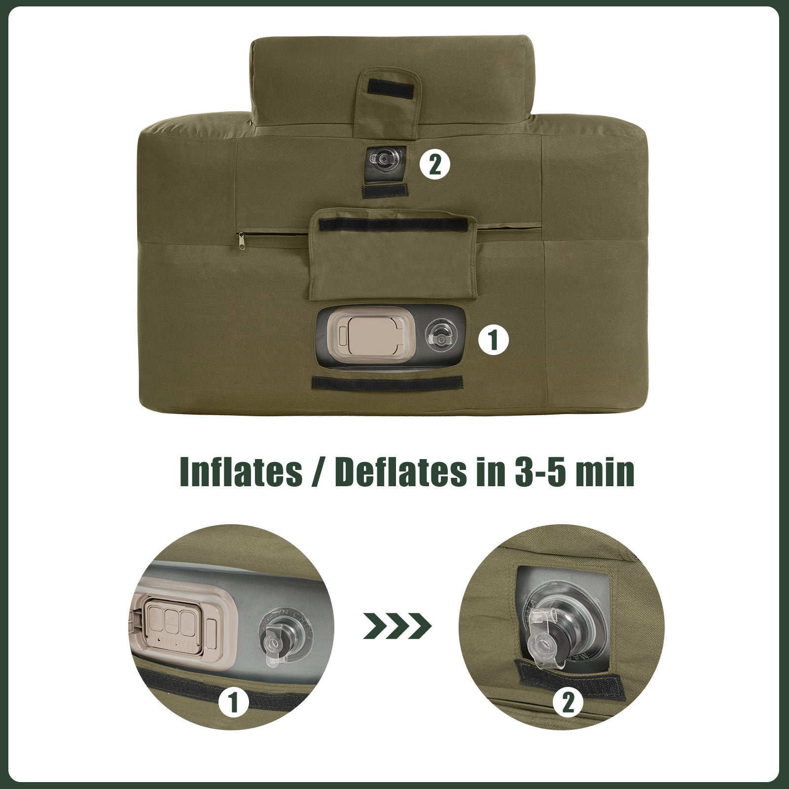 SUNNYFEEL Inflatable Single Sofa