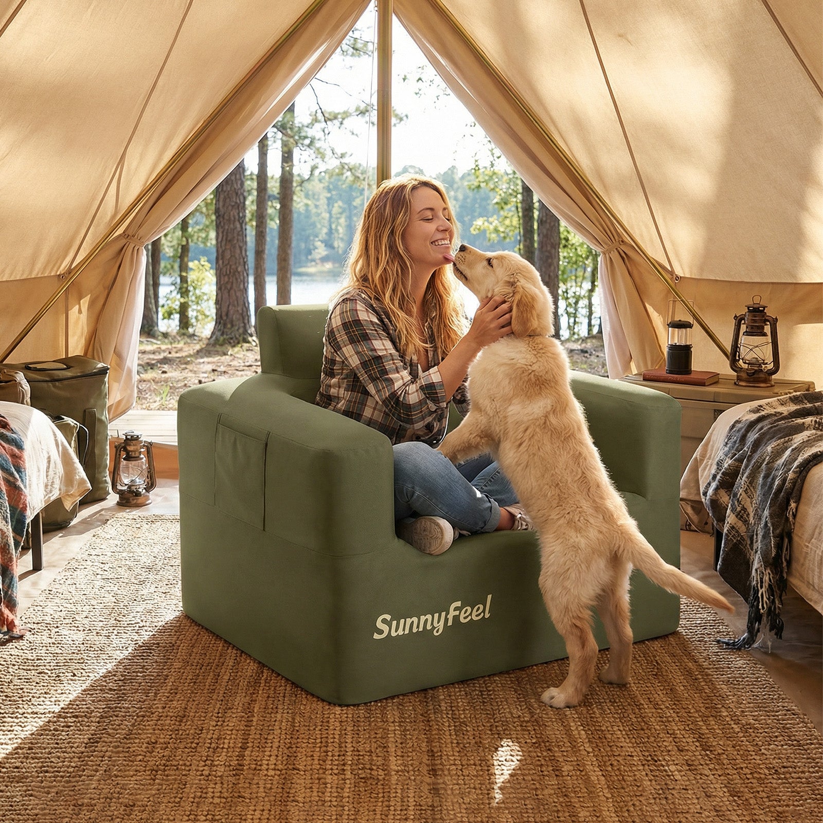 SUNNYFEEL Inflatable Single Sofa