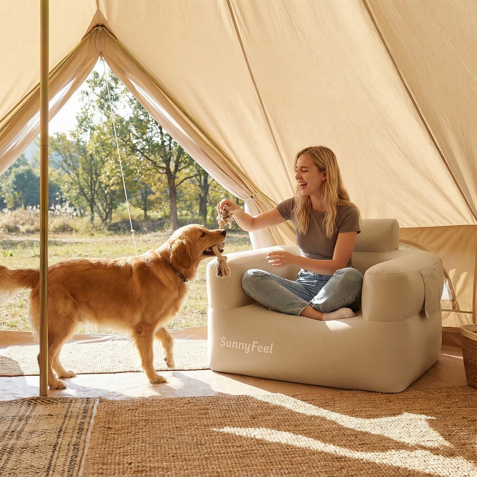 SUNNYFEEL Inflatable Single Sofa