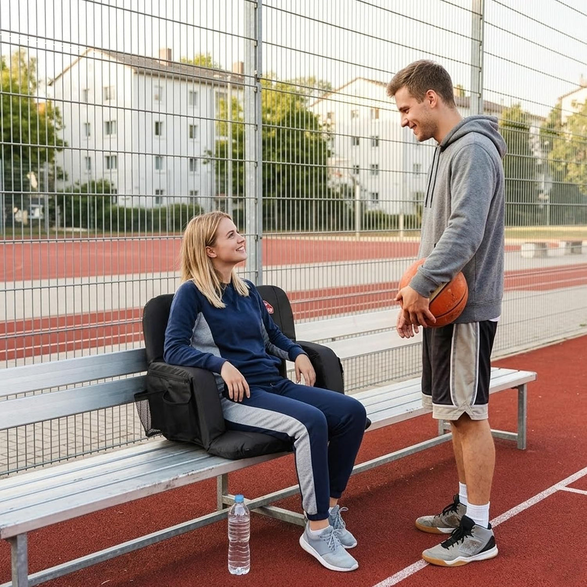 SUNNYFEEL Stadium Seat With Back Support – Reclining Comfort For Game Days & Outdoor Adventures