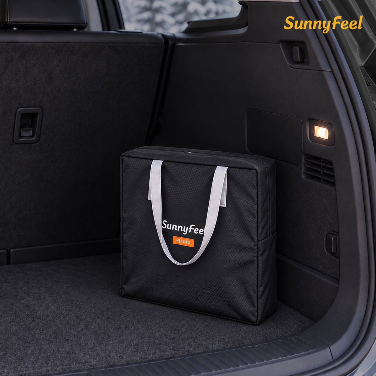 SUNNYFEEL Heating Folding Camping Director Chair with Side Table