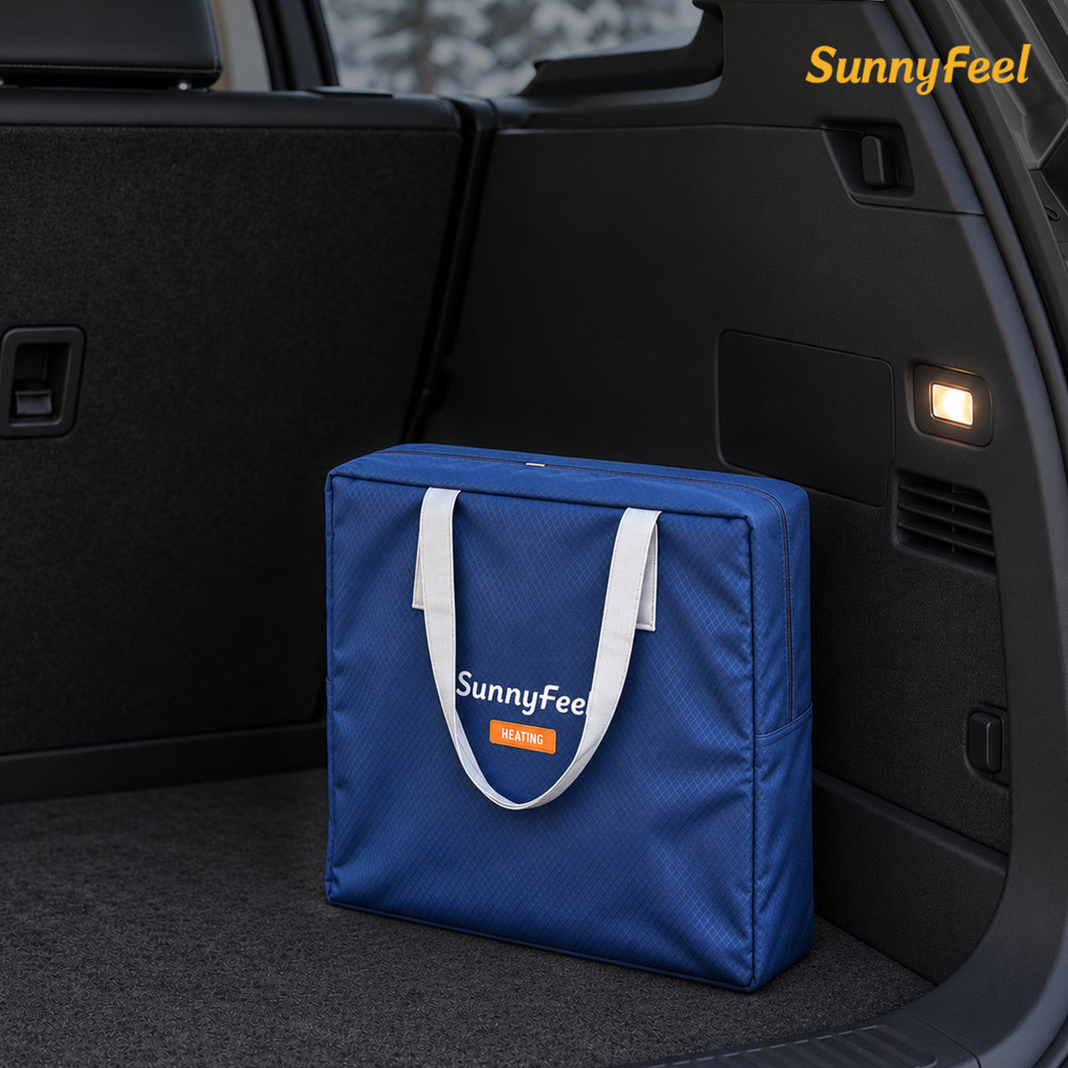 SUNNYFEEL Heating Folding Camping Director Chair with Side Table