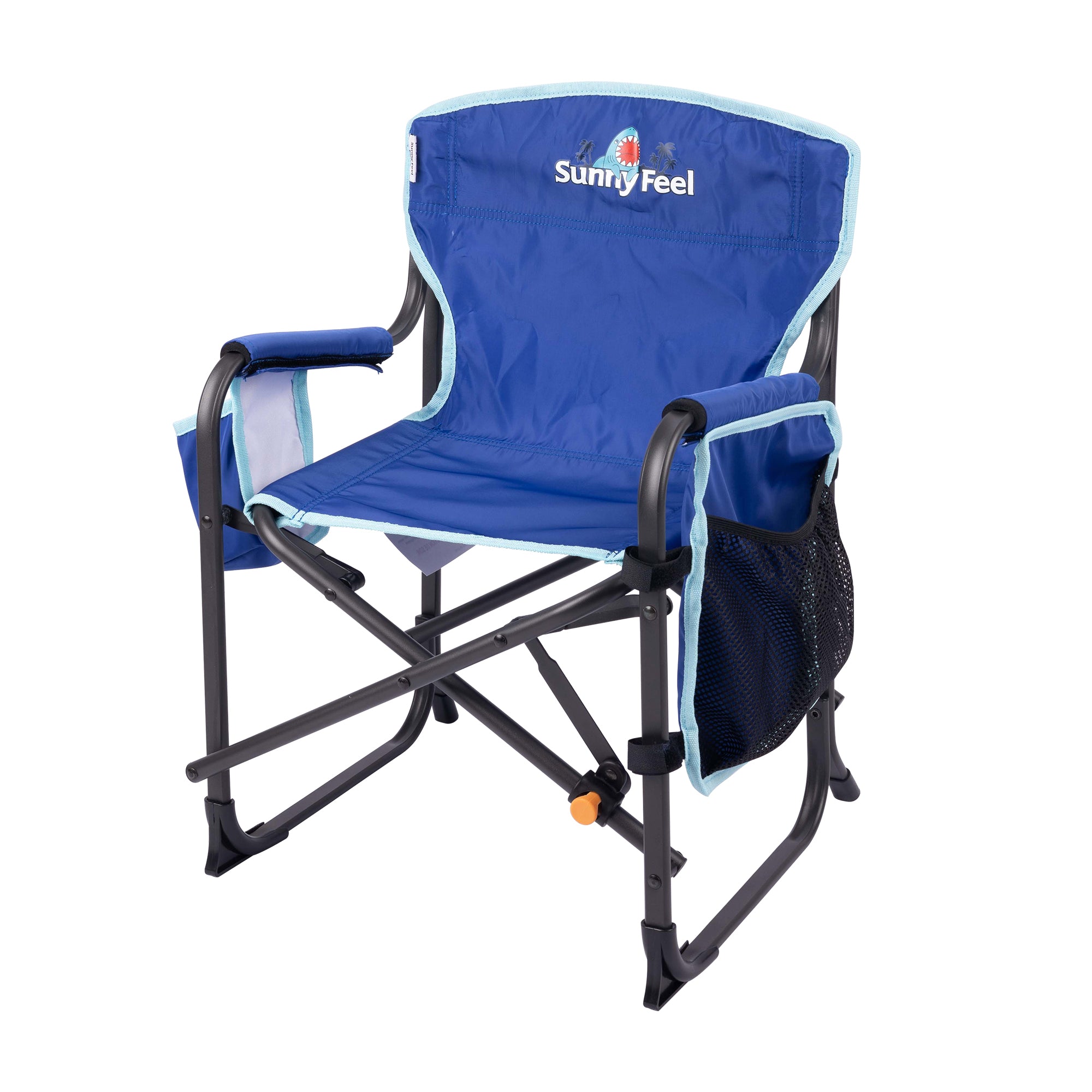 SUNNYFEEL Kids Small Folding Camping Chair with Side Pocket & Cup Sleeve
