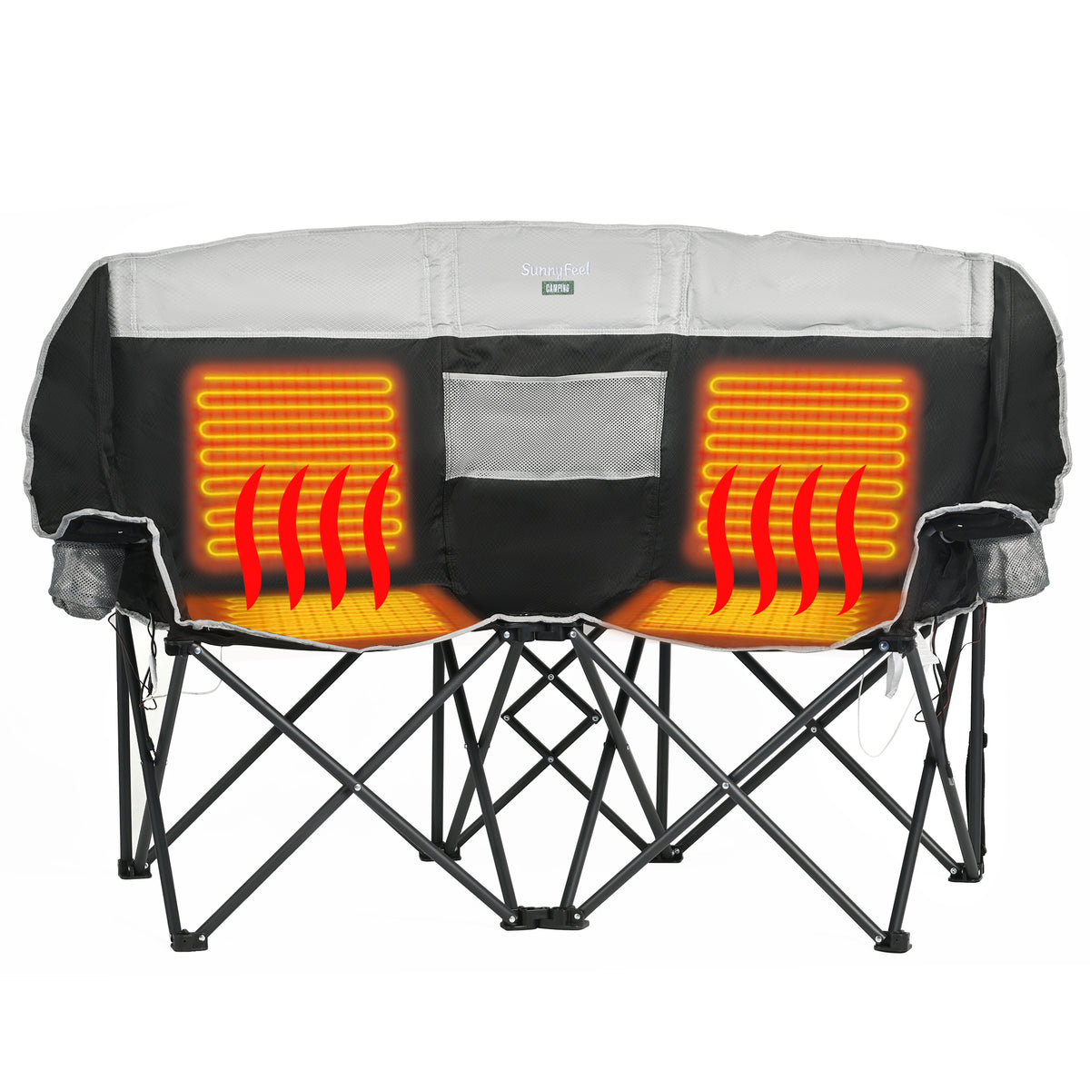 SUNNYFEEL Heavy Duty Loveseat Camping Chair