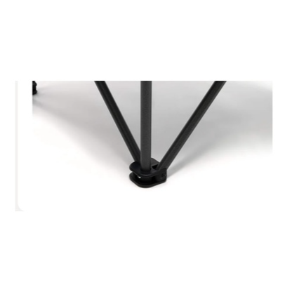 Black metal stand on a white background